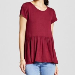 Target | Massimo Supply Co. Ruffle Edge Peplum Top